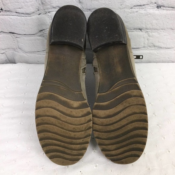 BareTraps Kammy Tan Leather Zip Up Round Toe Chunky Heel Ankle Boot Women's 11M - Picture 11 of 14